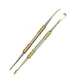 2 Stainless Steel Dab Tools for Wax Carving (Gold)