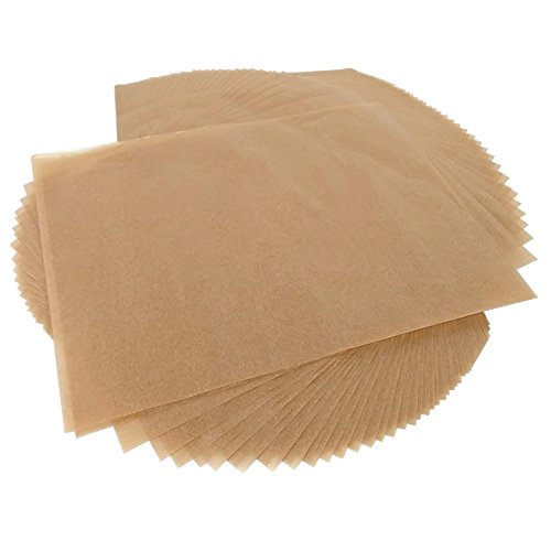 100pcs Parchment Unbleached Paper Baking Liners Sheets, Precut 1216