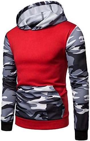 Patchwork Sweatshirts BOOMJIU Mens Cowl Neck Pullover Hoodies Drawstring Sweater Long Sleeve Casual Blouses Tops