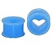 D&M Jewelry 9 Pairs Mixed Color Heart Silicone Soft Ear Plugs Expander Flesh Tunnels Gauges 6g-1