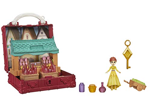 Disney Die Eiskönigin 2 Pop-Up Abenteuer Dorfset Spielset mit Griff, inklusive Anna Puppe zum Disney Film Die Eiskönigin…
