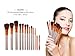 Flend 12 Pieces Premium Makeup Brush Set, Professional Makeup Brushes, Synthetic Kabuki Foundation Cosmetic Brushes with a Delicated Case