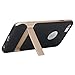 iPhone 6S Plus Case, Rock Classic Shell Hybrid Double Layer Shock Absorbing Armor Case Cover with Kickstand for Apple iPhone 6S Plus / iPhone 6 Pus 5.5 inch (Gold/Black)