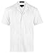 Ward St Men's Short Sleeve Cuban Guayabera, M, 15-15.5N, White