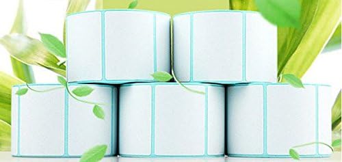 Direct Thermal Labels, 2 X 1 1/5 Inch (50mm X 30mm), White, 1.5-inch Core (40mm) , Permanent Adhesive, Perforations Between Labels, 1000 Per Roll (18 Rolls)