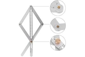 YOOUS 2022 New Premium Corner Angle Finder, Stainless Steel Protractor Digital Angle Finder with Scales, Miter Saw Bevel Gauge and Corner Angle Finder for Woodworking