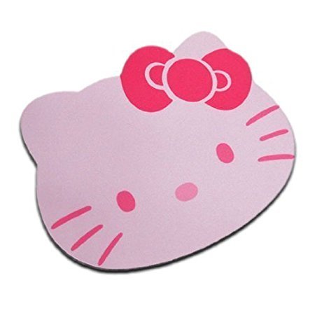 Fashion Cartoon Hello Kitty Optical Mouse pad Personalized Computer Decoration Mouse Pad Mat Non-toxic Tasteless Mice Mat Mousepad (Pink)