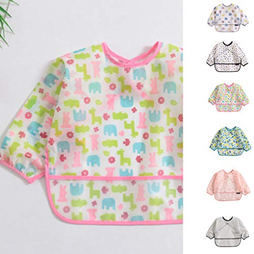 Wuderland Baby slabbetjes Jongens Meisjes Infant Tops kleding waterdicht lange Waterdicht Ontwerp Cartoon met lange… - Image 4