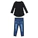 DaySeventh 2017 Toddler Kids Girls Outfit Clothes Long Sleeve Tops+Jeans Pants Set