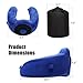VIKTOR JURGEN Travel Neck Pillow - Memory Foam and Cooling Gel Pillows with Neck and Head Support - U-Shaped Pillow - Great Gift Idea – Perfect for Trips, Office and School Napping (Blue)