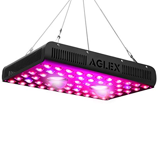 AGLEX 1200W COB LED Grow Light, Full Spectrum UV IR Reflector Series Plant Grow Lamp, with Daisy Chain, Veg and Bloom Switch, for Hydroponic Greenhouse Indoor Plant Veg and Flower