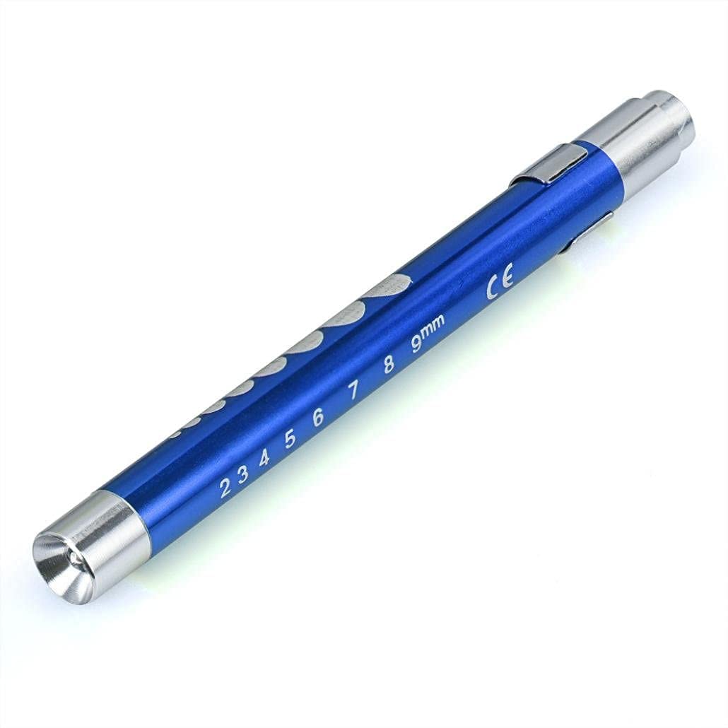 Exeton - LED Medical Pen Light, Flashlight Torch EMT Emergency Medical First Aid, Doctors, Nurses, Examination, Gift, (Blue)