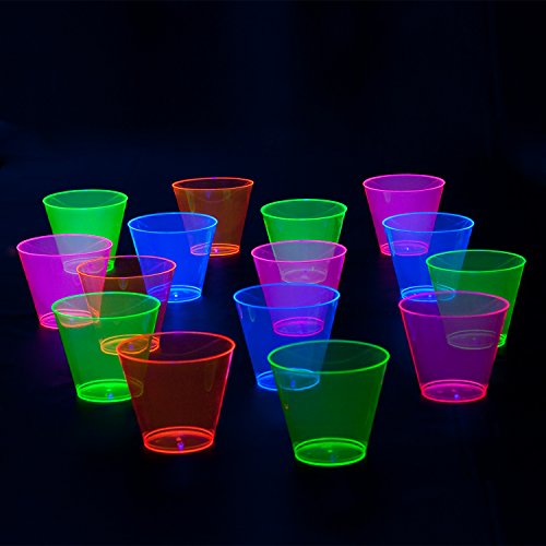Party Essentials N910090 Brights Plastic Party Cups/Tumblers, 9Ounce