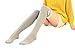 Vwhite Ladies Girls Winter Bowknot Leg Warmer Lace Knit Crochet Sock Leggings Light Grey