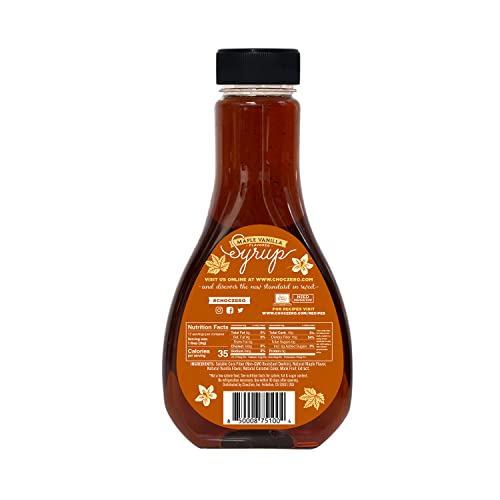 ChocZero's Maple Vanilla Keto Syrup Sugar Free Pancake Syrups