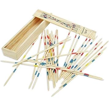 CrystalEye Mikado Spiel Wooden Sticks Game - Fun Game (Pack of 20)