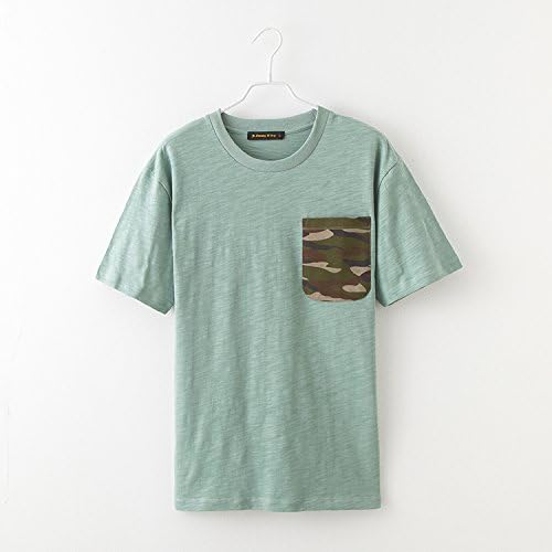 Amazon Nagaji Tシャツ メンズ 丸首 迷彩 コットン 綿 夏 メンズ服 半袖 カジュアル 涼しい服 お洒落 クール 迷彩ポケット 吸湿速乾 A17m017 Tシャツ カットソー 通販