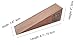 Durable Heavy Duty Door stopper 5.9 Ounces Gaps up to 2 Inches, Decorative Large Size made of planed finished Oak Wood, Works on All Surfaces perfectly, Great Tall door stop Wedge by WonderThings