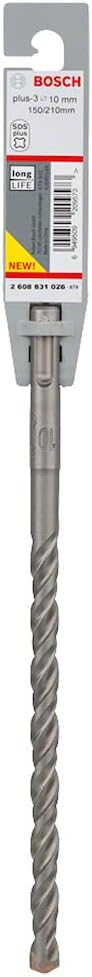Bosch SDS Plus-3 Hammer Drill Bit 0 V Grey 10 x 150 x 210 mm