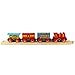 Bigjigs Rail Passenger Train - Other Major Wooden Rail Brands are Compatible Multicoloured