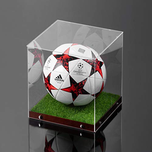 image for JACKCUBE DESIGN - Soccer Ball Display Case - Clear storage for balls, 