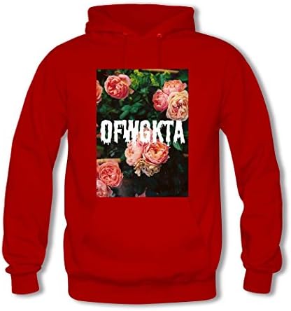 JITAU Golf Wang Styles Long Sleeve Cotton Hoodie For Girls Small Red