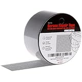 by.RHO Screen Repair Tape for Window &amp; Door 2"x105" Extra Strong Self Adhesive &amp; Waterproof Screen Repair Kit - Fiberglass Cloth Mesh. Easy To Use &amp; Sticks Great (Silver-Gray)