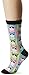 Grumpy Cat Women's Novelty Crew, Black Grumpy Mosaic, Shoe Size: 4-10