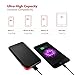 Tqka Quick Charge 3.0, 10000mah Portable Charger Bidirectional Quick Charge 3.0 with Dual Input (Type-C and Micro USB), Power Bank for iPhone, Samsung, HUAWEI, iPad and More - Black