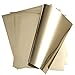 Stretch Metallic Vinyl Iron on Heat Transfer Vinyl Rose Gold Foil Vinyl HTV Sheet for Cricut,T-Shirt Hoody Decoration at Home or Party 12