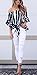 Asvivid Woman Shirts Striped Printed Off The Shoulder Chiffon Blouses Short Bell Sleeve Tops Knotted Front Juniors Summer Shirt XXL Black