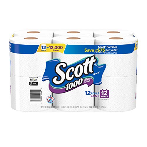 Scott 1000 Toilet Paper Rolls (12 Pack) - Image 7