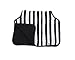 Little Unicorn Cotton Muslin Burp Cloth - Ink Stripe, Black, White