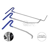 WHDZ 3Pcs Auto Body Paintless Dent Repair Tool for Hail Damage Door Dings Removal PDR Rods Tips Kit Sets