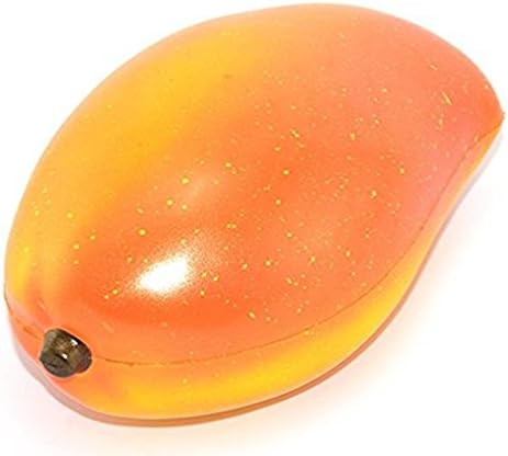 Jumbo Slow Rising Squishies Mango Charms Kawaii Fruit Squishies Cream Scented Toys For Kids and Adults (Mango)