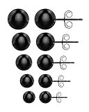 6 Pairs Stud Earrings Sets, Stainless Steel Earrings for Women Girls Sensitive Ears