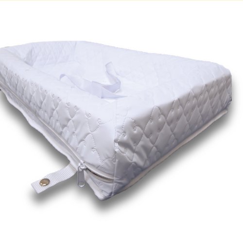 Rumble Tuff Zipped Contour Changing Pad, White, Compact