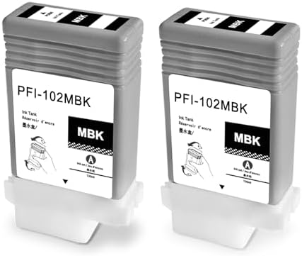Amazon.com: Canon PFI-102BK 0895B001 IPF500 IPF510 IPF600 IPF605