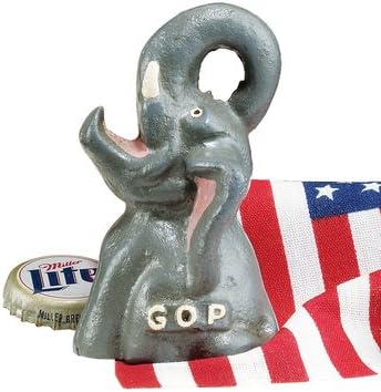 Edgar The Party Elephant Republican Bottle Opener Iron GOP Sculpture(The Digital Angel)