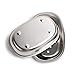 SEAUMOON Soap Dish Stainless Steel Kitchen Bathroom Shower Soap Dishes Tray Double Layers 2 Pack