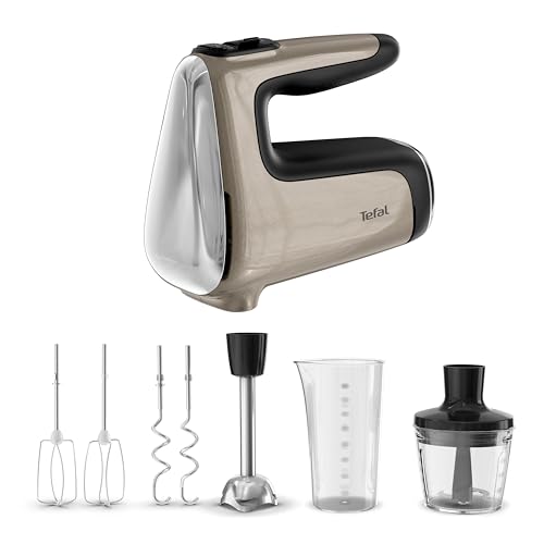 Tefal Powermix Silence 4-in-1 Handmixer, leiser Motor, Turbo-Funktion