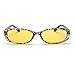 LOMOL Womens Fashion Cute Oval Anti-Blue Light Radiation Protection Night Vision Small Driving Sunglasses(C2)