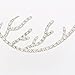 VOGUEKNOCK Christmas Headband Reindeer Antlers Crystal Paved Delicate Metal Headband Silver
