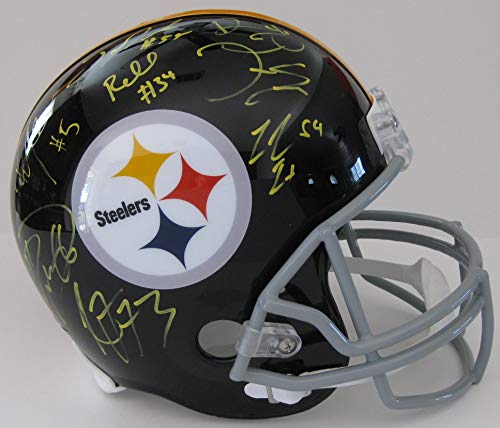 2018 Pittsburgh Steelers team, signed, Autographed, full size football helmet, COA with the Proof Photos of the Steelers players signing will Be Included.