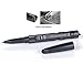 kolumb Premium 5-in-1 Tactical Pen - Gray Multipurpose Pocket Tool - Fine Point Ball Pen - Built-in Touch Screen Stylus & LED Light - Glass Breaker Tungsten Tip - Made of Durable Aircraft Aluminum