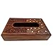 IndiaBigShop Tissue Box Cover - Handmade sheesham Tissue Paper Holder Decorative Brass Work - Unique Designer Wooden Tissue Holder/Tissue Dispenser 10