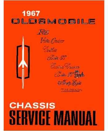 1967 Oldsmobile 98 88 442 Cutlass F85 Shop Service Repair Manual Book Engine