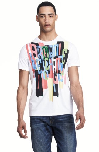 Armani Exchange Mens Painted Logo Tee