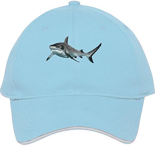 2015 Male/female Best Style Shark Mosaic Design Snapback For Outdoor Head Wear Cheap Price Quick Shipping Light Blue Cotton Kelvigibbs Baseball
