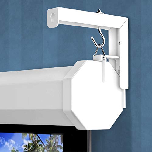 MountIt! Projector Screen Wall Mount LBrackets Wall Hanging Bracket